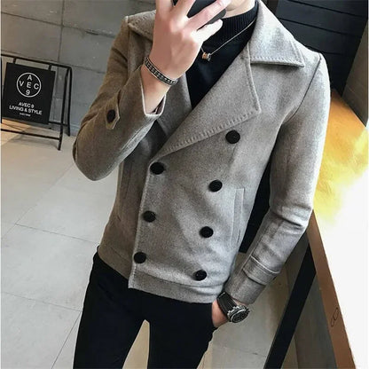 Double-Breasted Wool Coat