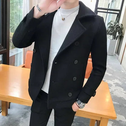 Double-Breasted Wool Coat