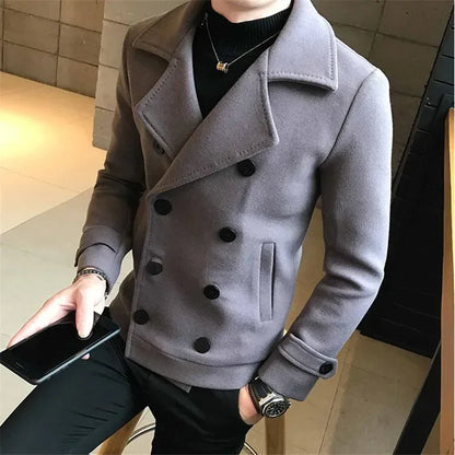 Double-Breasted Wool Coat