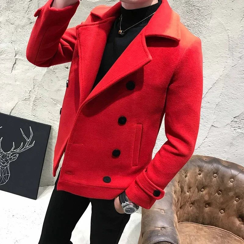 Double-Breasted Wool Coat