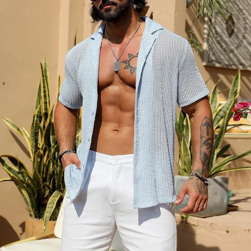 Breezy Knit Beach Shirt