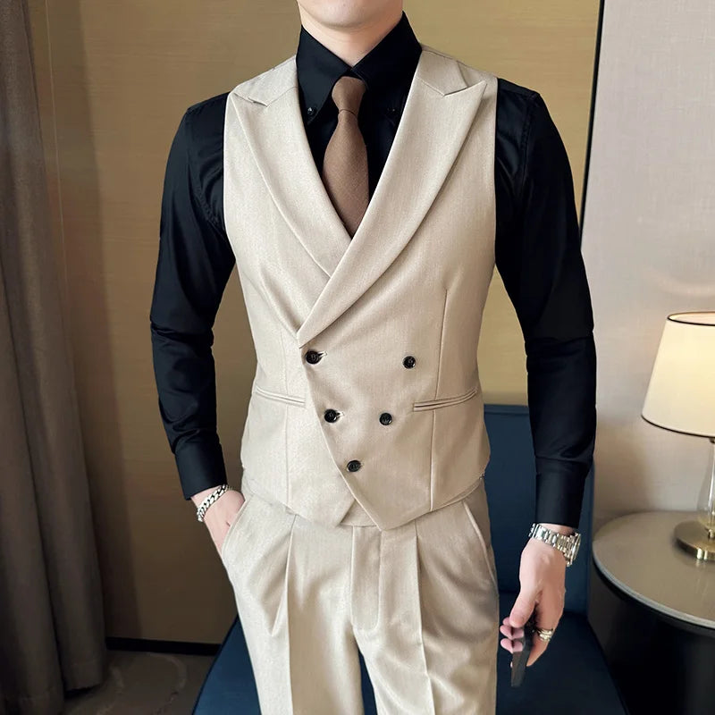 Double-Breasted Suit Vest