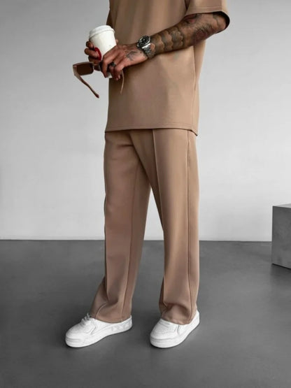 Pleated Drawstring Pants