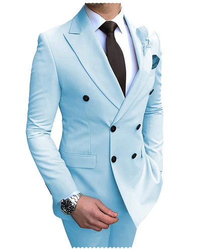 Classic Double Breasted 2-Piece Suit