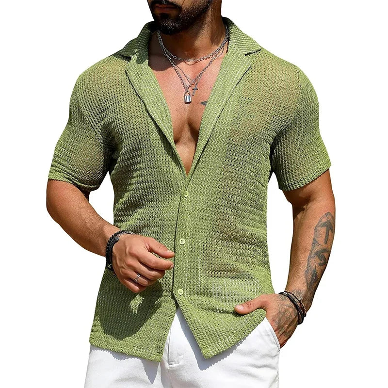 Breezy Knit Beach Shirt